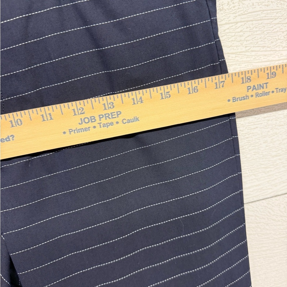 Banana Republic Logan Crop Wide Leg Navy with white stripes Pants size 6 - Picture 6 of 10
